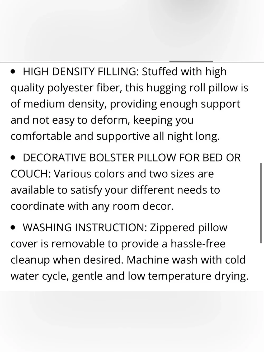 Body Pillow with Pillow Cover - Brown Velour